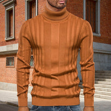 Laden Sie das Bild in den Galerie-Viewer, Lässiger Strickpullover mit Rollkragen für Herren