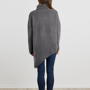 Unregelmäßiger Rollkragenpullover