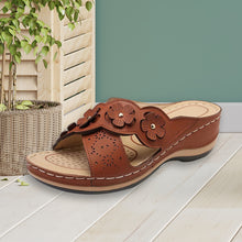 Laden Sie das Bild in den Galerie-Viewer, Sommer Einfarbige Blumensandalen