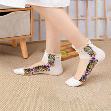 Laden Sie das Bild in den Galerie-Viewer, Sommer atmungsaktive Vintage Perlensocken
