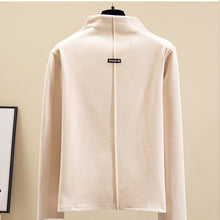 Laden Sie das Bild in den Galerie-Viewer, Fleece T-Shirt mit halbhochen Rollkragen