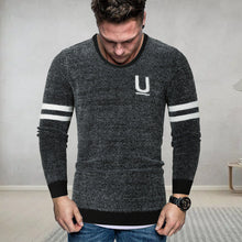 Laden Sie das Bild in den Galerie-Viewer, Herren gestreifter Briefpullover