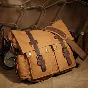 Mode Retro Segeltuch Herren Freizeittasche