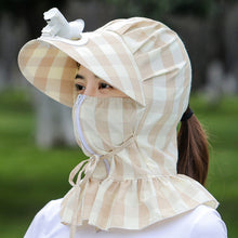 Laden Sie das Bild in den Galerie-Viewer, Sonnenhut mit Fächervisier und langer Krempe