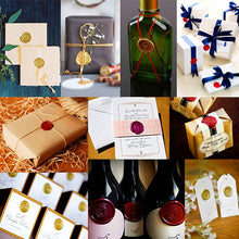 Laden Sie das Bild in den Galerie-Viewer, Großer Wachssiegellöffel+Sternen Fuchs Wachssiegel