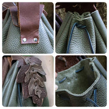 Laden Sie das Bild in den Galerie-Viewer, Vintage Stilvolle Laub-Gürteltasche