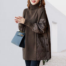 Laden Sie das Bild in den Galerie-Viewer, Patchwork schicker Strickpullover