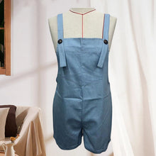 Laden Sie das Bild in den Galerie-Viewer, Einfarbige Lockere Latzhose