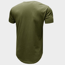 Laden Sie das Bild in den Galerie-Viewer, Schlankes einfarbiges T-Shirt für Herren mit Rundhalsausschnitt
