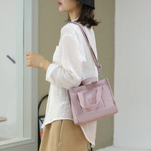 Laden Sie das Bild in den Galerie-Viewer, Einfarbige Mehrschichtige Umhängetasche für Pendler