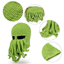 Laden Sie das Bild in den Galerie-Viewer, Handgemachte Oktopus-Wollmütze