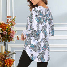 Laden Sie das Bild in den Galerie-Viewer, Bedrucktes Langärmliges T-Shirt für Damen