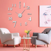 Laden Sie das Bild in den Galerie-Viewer, DIY Moderne Stanzfreie Wanduhr