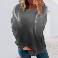 Laden Sie das Bild in den Galerie-Viewer, Sweatshirt mit Rundhalsausschnitt und Farbverlauf
