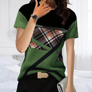 Kurzärmliges T-Shirt mit Rundhalsausschnitt
