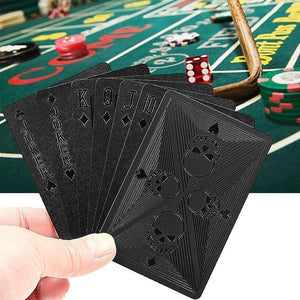 3D Wasserdichte Schwarze Spielkarten