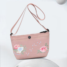 Laden Sie das Bild in den Galerie-Viewer, Stilvolle Umhängetasche mit Blumenstickerei