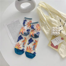 Laden Sie das Bild in den Galerie-Viewer, Damen Sommer Jacquard Socken
