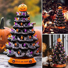 Laden Sie das Bild in den Galerie-Viewer, Glühender Weihnachtsbaum mit Halloween-Thema
