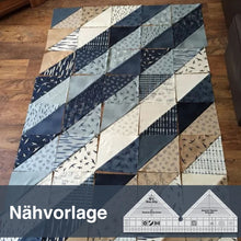 Laden Sie das Bild in den Galerie-Viewer, 90° Quiltlineal mit Doppelstreifen aus Acryl