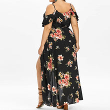 Laden Sie das Bild in den Galerie-Viewer, Bedrucktes sexy Trägerkleid für Damen