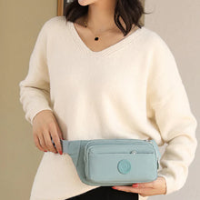 Laden Sie das Bild in den Galerie-Viewer, Leichte Gürteltasche mit mehreren Fächern und Reißverschluss