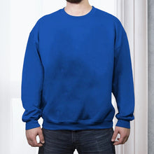 Laden Sie das Bild in den Galerie-Viewer, Lässiger Lockerer Einfarbiger Fleecepullover mit Rundhalsausschnitt