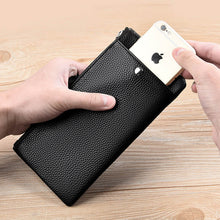 Laden Sie das Bild in den Galerie-Viewer, Herren Geldbörse mit Reißverschluss und RFID-Blockierung