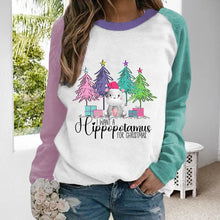 Laden Sie das Bild in den Galerie-Viewer, Farbe-Block Weihnachtsbaum T-Shirt