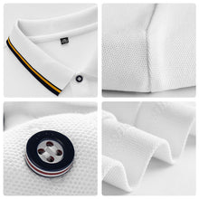 Laden Sie das Bild in den Galerie-Viewer, Einfarbiges geschäftliches Poloshirt mit Revers für Herren