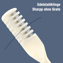 Laden Sie das Bild in den Galerie-Viewer, Doppelköpfiges Haarmesser aus Edelstahl