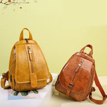 Laden Sie das Bild in den Galerie-Viewer, Damen Modischer Rucksack aus weichem Leder