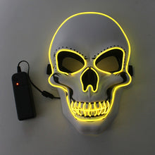Laden Sie das Bild in den Galerie-Viewer, LED leuchtende Totenkopfmaske