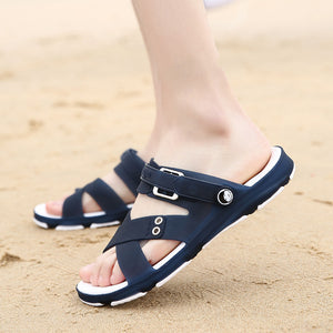 Herren Zweizweck-Sandalen Hausschuhe