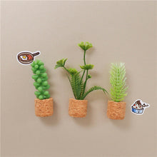 Laden Sie das Bild in den Galerie-Viewer, Mini Dimensional Simulierte Sukkulente Auto Clip Kühlschrank Aufkleber