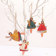 Laden Sie das Bild in den Galerie-Viewer, Weihnachtskreativer Gemalter Engelsdekorationsanhänger