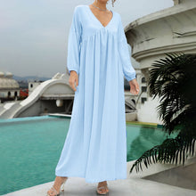 Laden Sie das Bild in den Galerie-Viewer, Women&#39;s Cotton Linen Dress