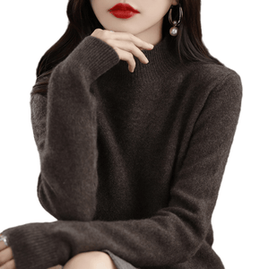 Damen-Pullover mit Stehkragen