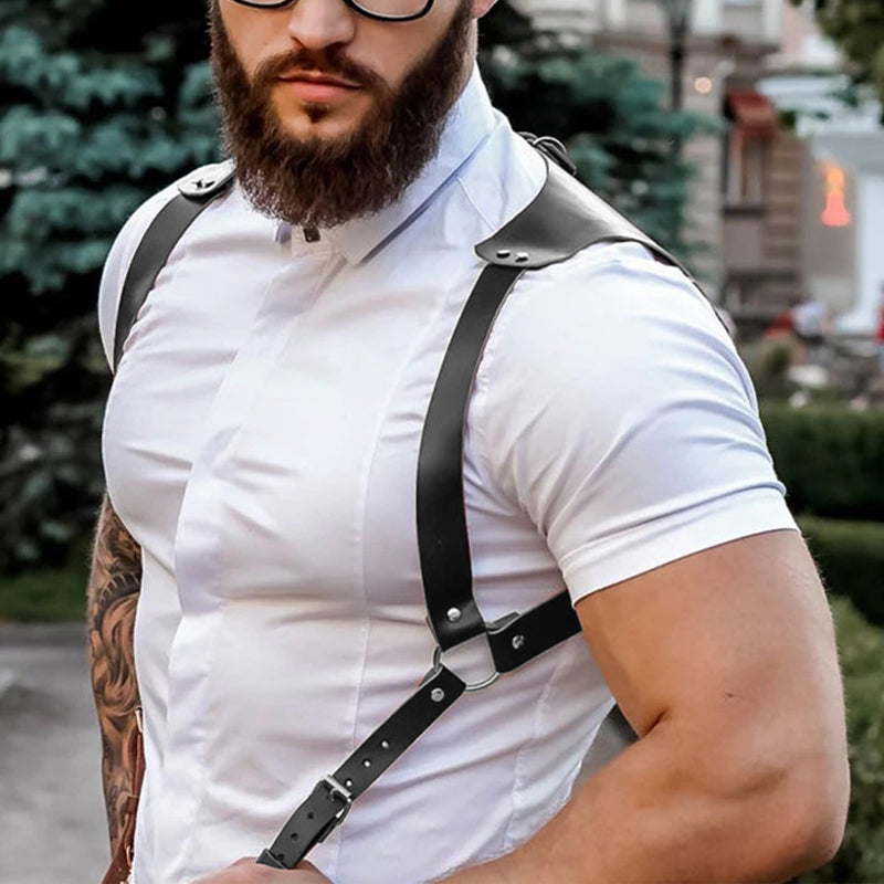 Herren Rückhaltegurt aus Leder