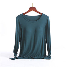 Laden Sie das Bild in den Galerie-Viewer, Damen Thermo Langarm-Shirt mit Brustpolster