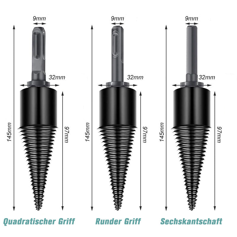 Multifunktionaler Holzspaltbohrer