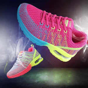 Damenmode mehrfarbige atmungsaktive bequeme sportliche Sportschuhe
