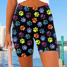 Laden Sie das Bild in den Galerie-Viewer, Fitness-Yoga-Shorts mit buntem Druck