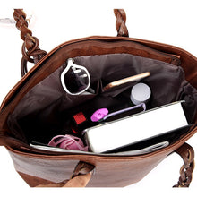 Laden Sie das Bild in den Galerie-Viewer, Handtaschen aus Leder für Damenmode
