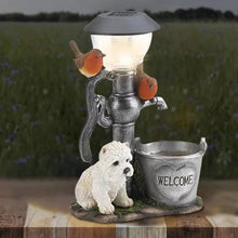 Laden Sie das Bild in den Galerie-Viewer, Katze und Hund LED-Lichtstatue