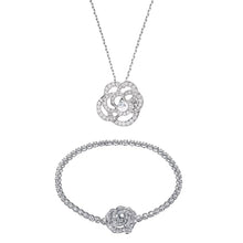 Laden Sie das Bild in den Galerie-Viewer, Rosen Halsketten Armband Set