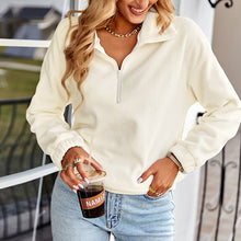 Laden Sie das Bild in den Galerie-Viewer, Lässiges Sweatshirt mit elastischer Taille