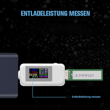 Laden Sie das Bild in den Galerie-Viewer, Farbbildschirm USB Strom- und Spannungsprüfer