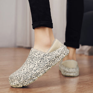 Warme Plüsch-Baumwollschuhe für Herren