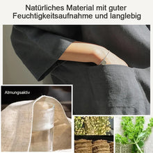 Laden Sie das Bild in den Galerie-Viewer, Lockere Vintage-Herbstjacke aus Baumwolle und Leinen